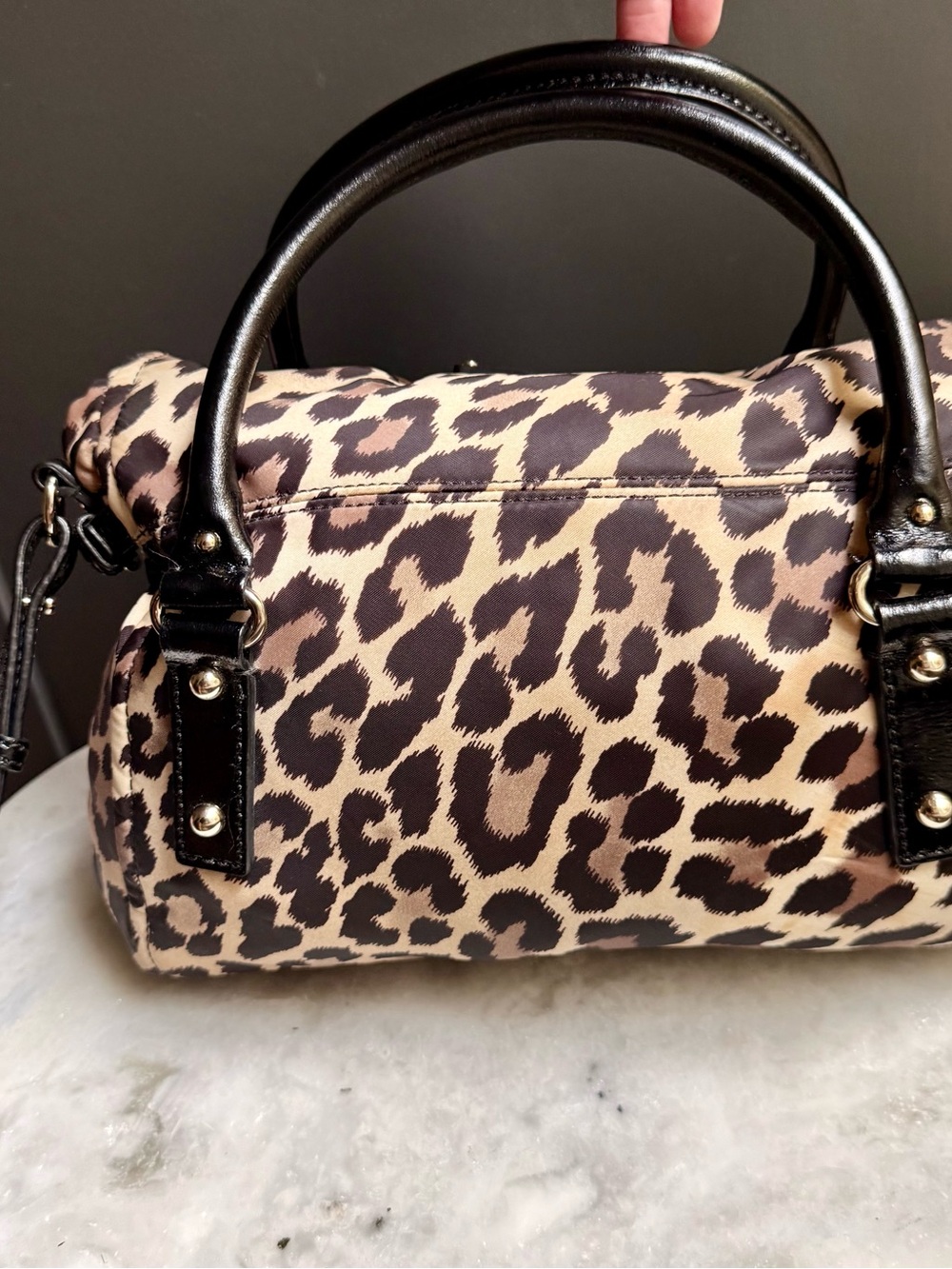 kate spade New York Leslie Leopard Print Convertible Satchel - Picture 5 of 9